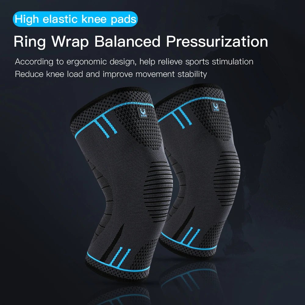 Compression Knee Support Sleeve Elastic Breathable Knee Pads Brace Springs Gym Sports Protector Basketball Volleyball Run - Direct On Sale