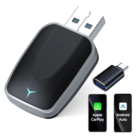 Convert Wired to Wireless Apple Car Play Adapter or Android Auto Play Wireless Adapter Plug & Play - Direct On Sale