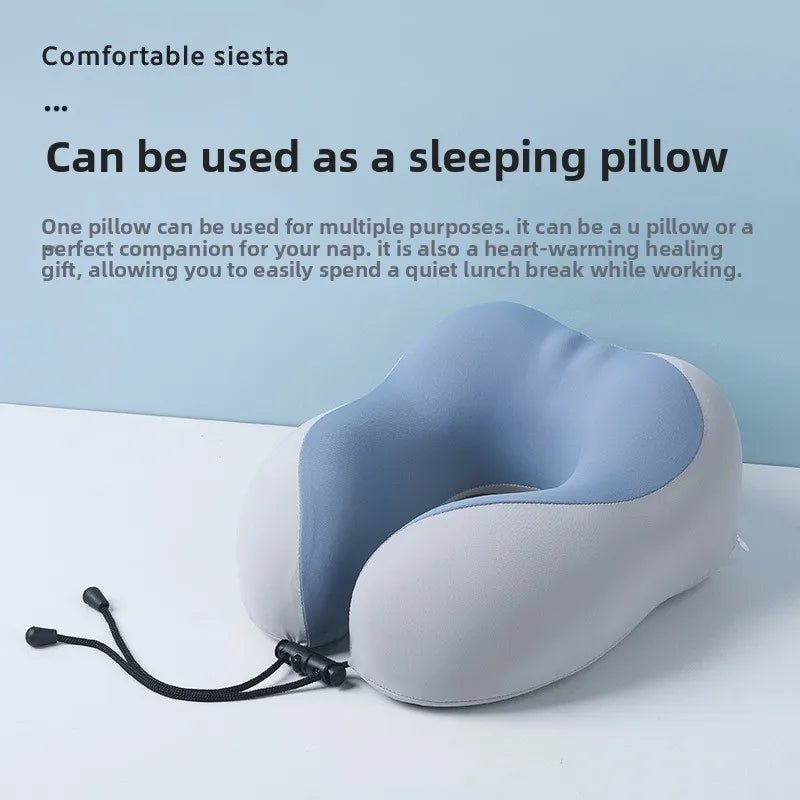 Cooling Memory Foam Neck Pillow for Travel - U - Shaped Ergonomic Travel Pillow for Adults - Direct On Sale