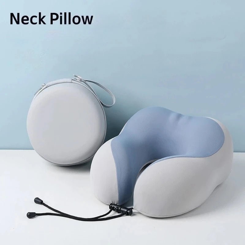 Cooling Memory Foam Neck Pillow for Travel - U - Shaped Ergonomic Travel Pillow for Adults - Direct On Sale