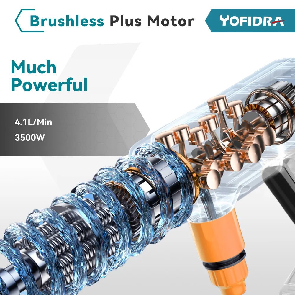 Cordless High - Pressure Washer — Portable, Brushless Motor, 200 BAR - Direct On Sale