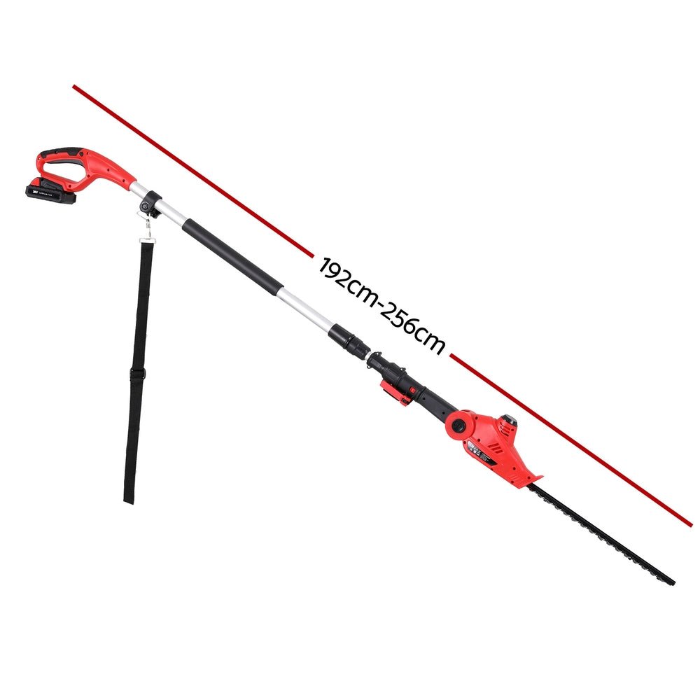 Cordless Pole Hedge Trimmer Garden Pruner Electric Cutter - Direct On Sale