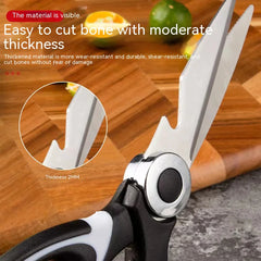 Heavy Duty Kitchen Scissors - Dishwasher Safe Meat, Poultry, and General Purpose Scissors - Stainless Steel Utility Scissors
