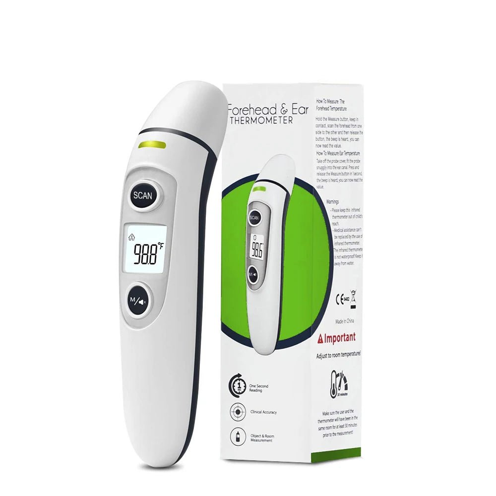 Digital Ear Thermometer Ear and Forehead Mode Ideal for Family Kids and Adults - Direct On Sale