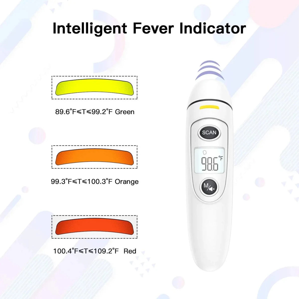Digital Ear Thermometer Ear and Forehead Mode Ideal for Family Kids and Adults - Direct On Sale