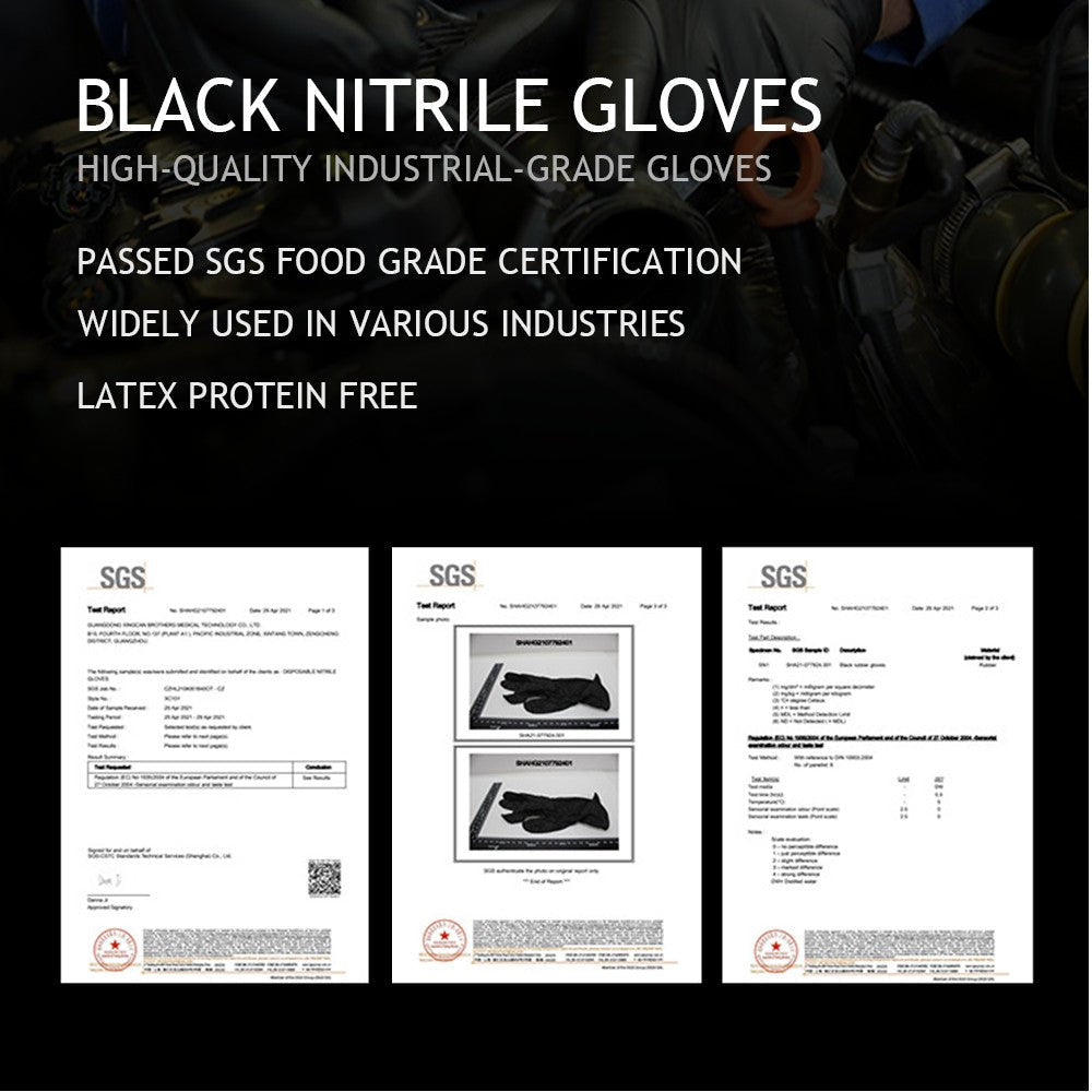 Disposable Synthetic Nitrile Gloves Tattoo Dental Kitchen Latex Powder - Free Touchscreen - Compatible - Direct On Sale
