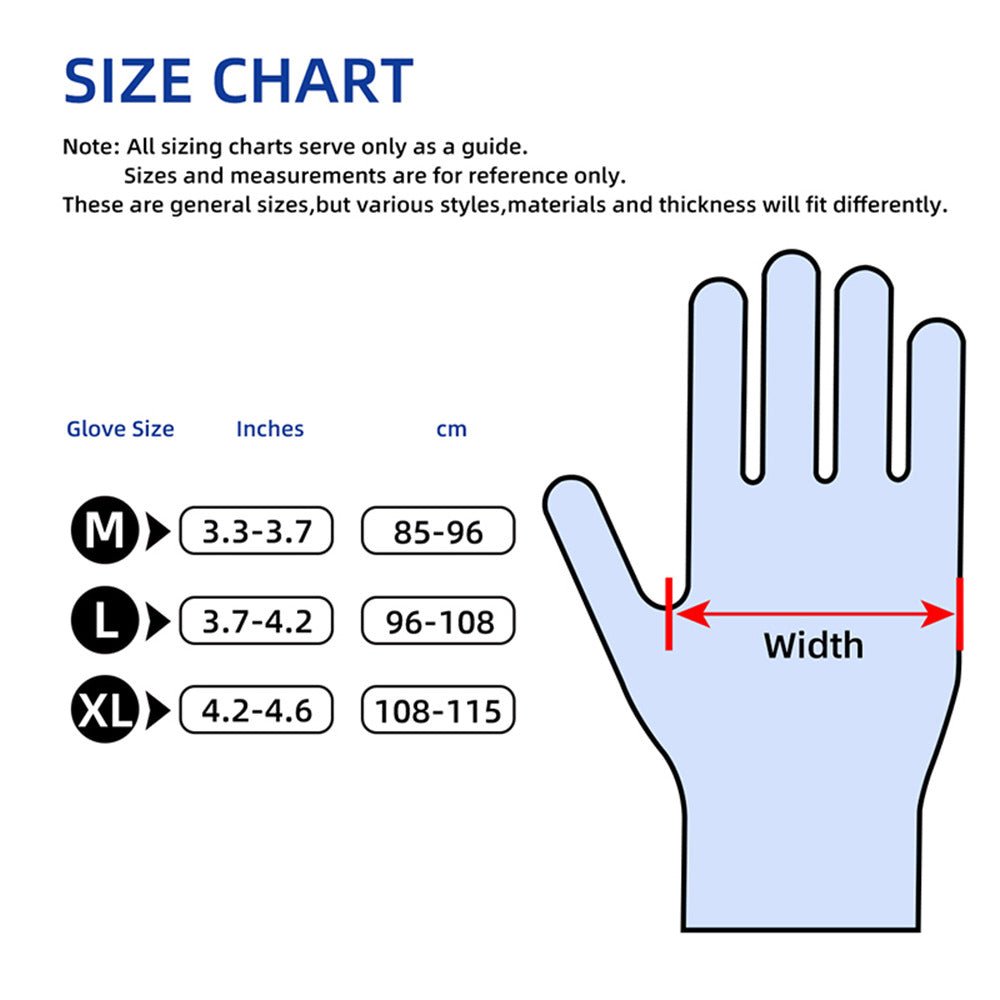 Disposable Synthetic Nitrile Gloves Tattoo Dental Kitchen Latex Powder - Free Touchscreen - Compatible - Direct On Sale