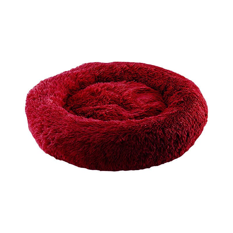 Dog Pet Cat Calming Bed Beds Large Mat Comfy Puppy Fluffy Donut Cushion Plush - Direct On Sale