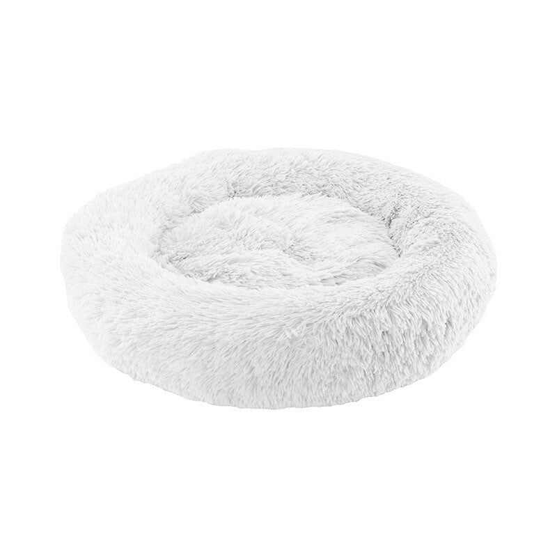 Dog Pet Cat Calming Bed Beds Large Mat Comfy Puppy Fluffy Donut Cushion Plush - Direct On Sale