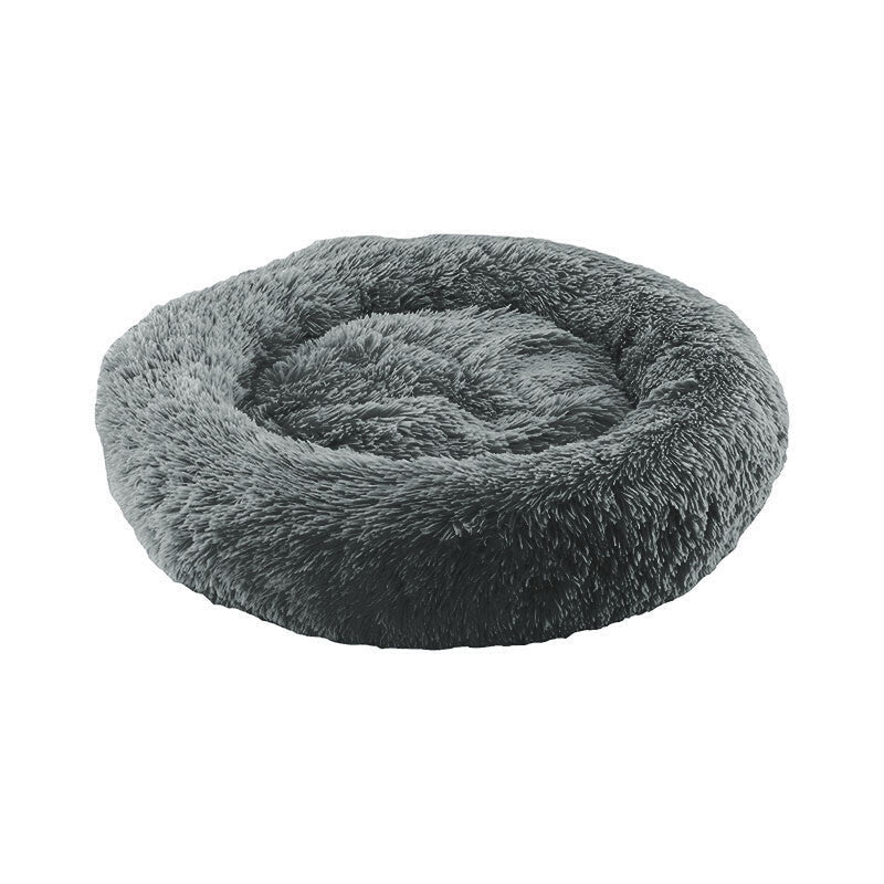 Dog Pet Cat Calming Bed Beds Large Mat Comfy Puppy Fluffy Donut Cushion Plush - Direct On Sale