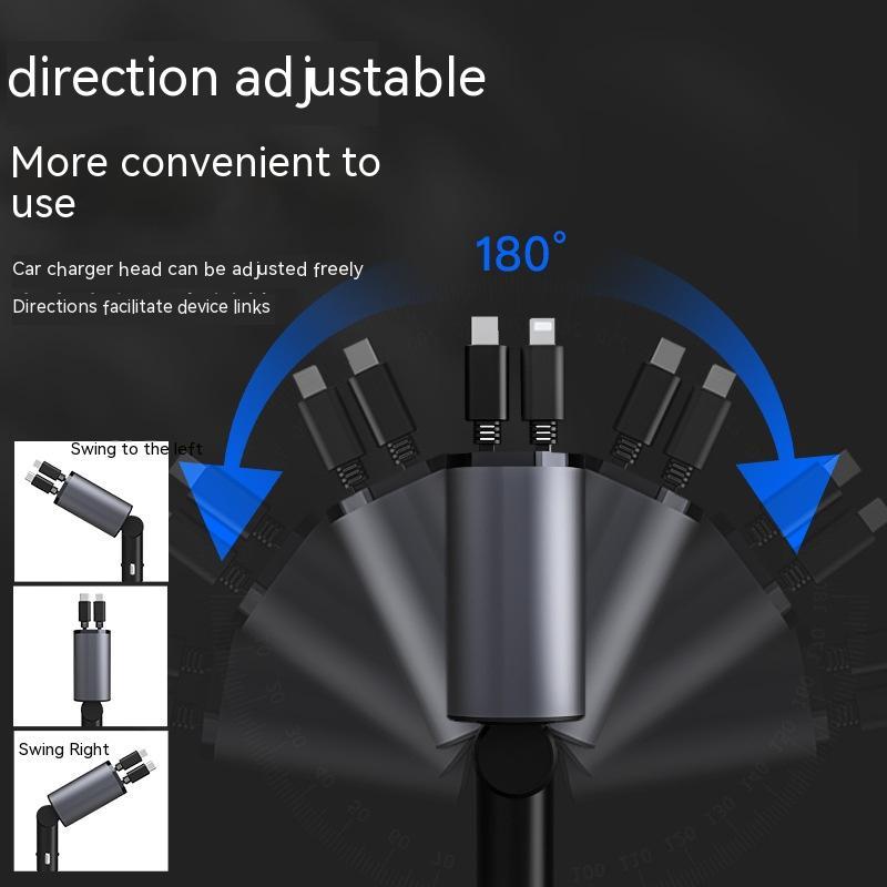 Car charger digital voltage display detail