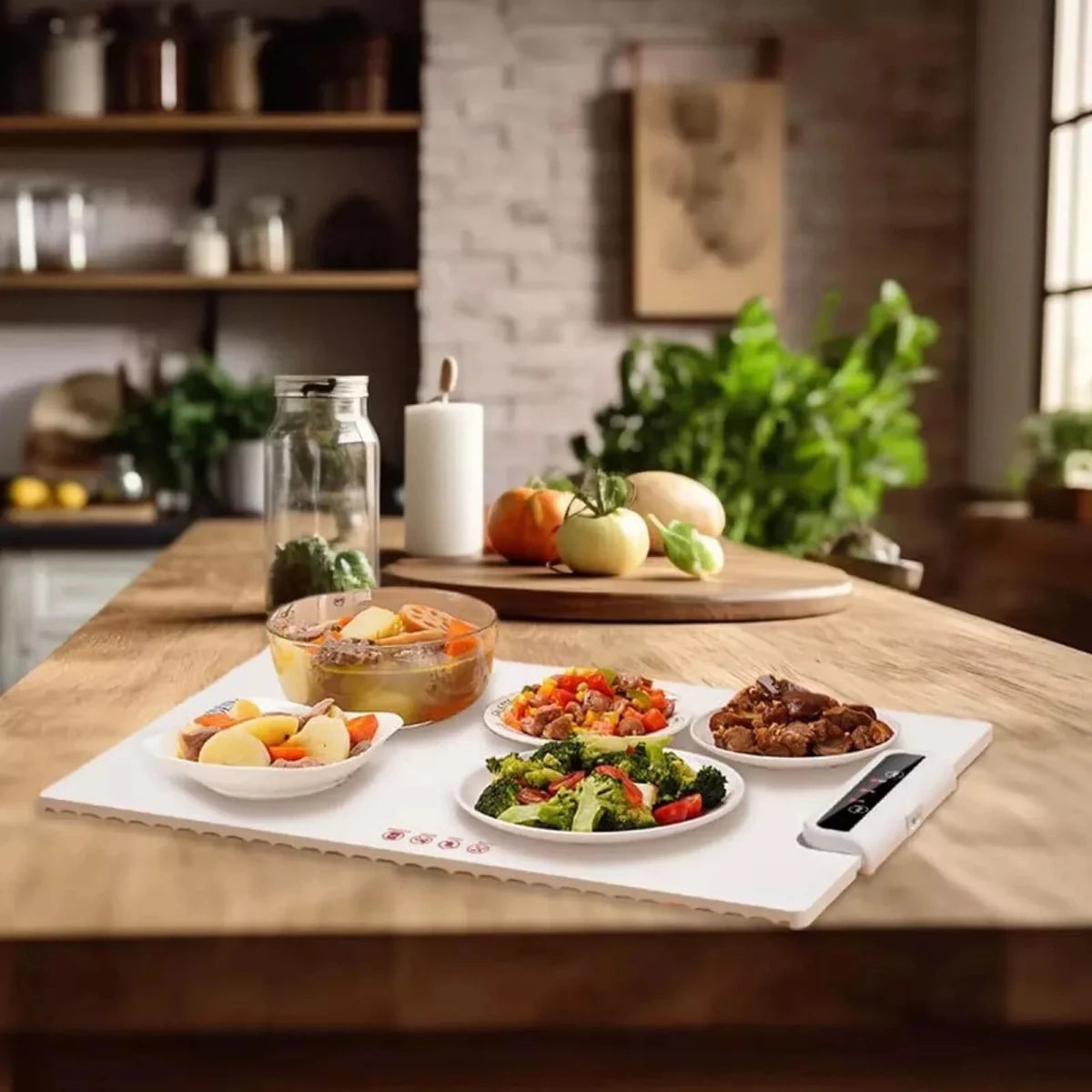 Electric Server Warming Tray,Food Warmer for Parties, Ultra Slim Warming Tray - Direct On Sale