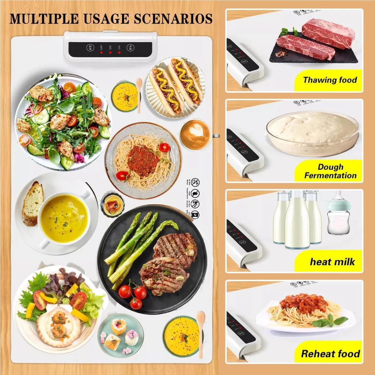 Electric Server Warming Tray,Food Warmer for Parties, Ultra Slim Warming Tray - Direct On Sale