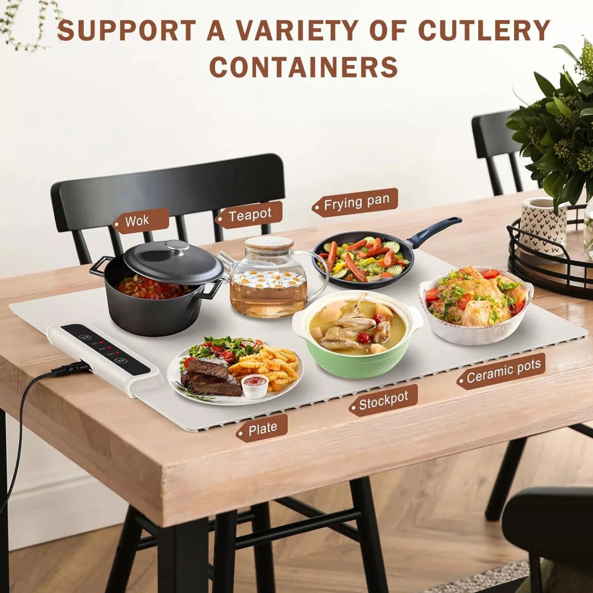 Electric Server Warming Tray,Food Warmer for Parties, Ultra Slim Warming Tray - Direct On Sale