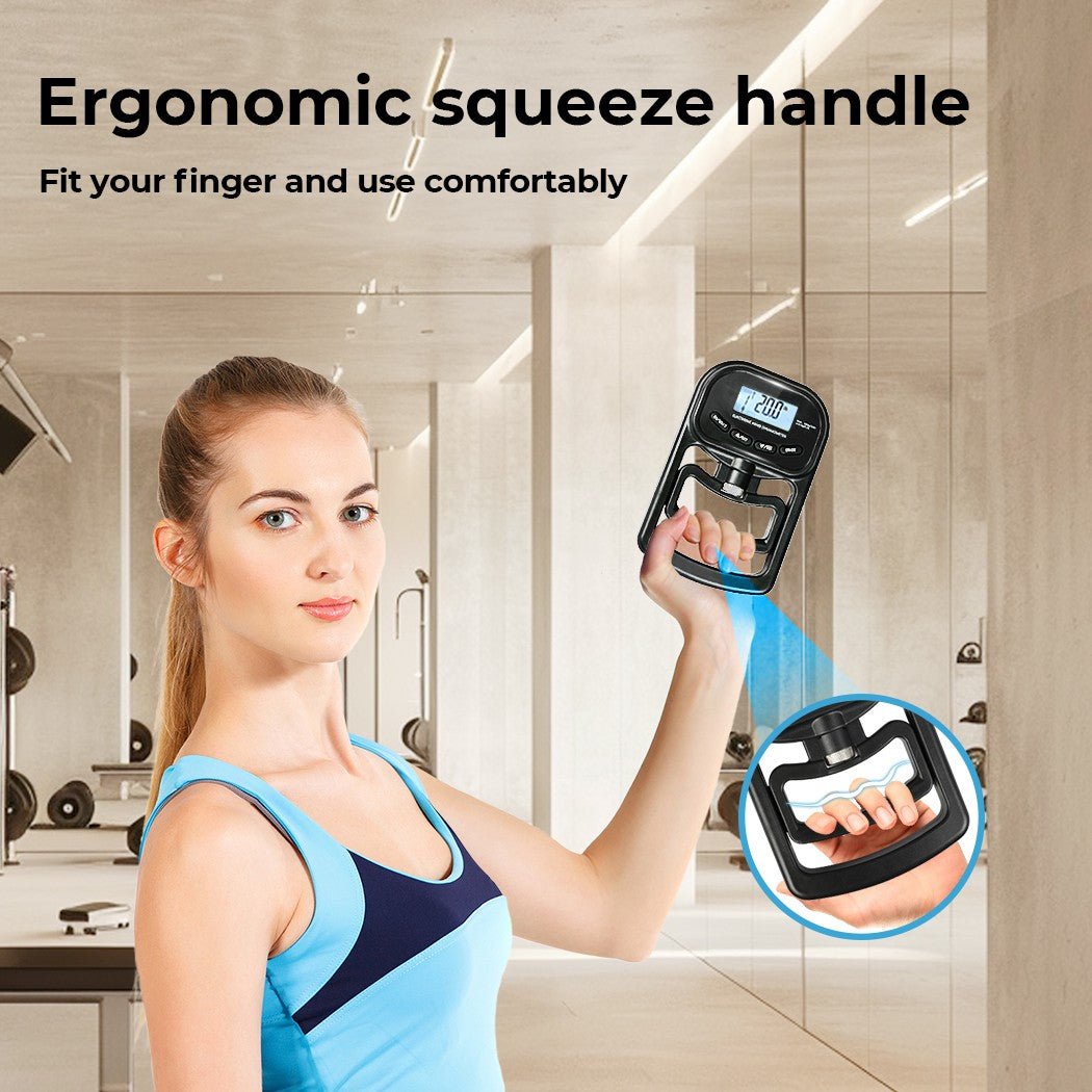 Electronic Hand Dynamometer Grip Strength Tester Trainer 180kg Home Use - Direct On Sale