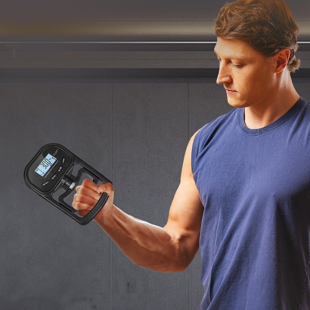Electronic Hand Dynamometer Grip Strength Tester Trainer 180kg Home Use - Direct On Sale