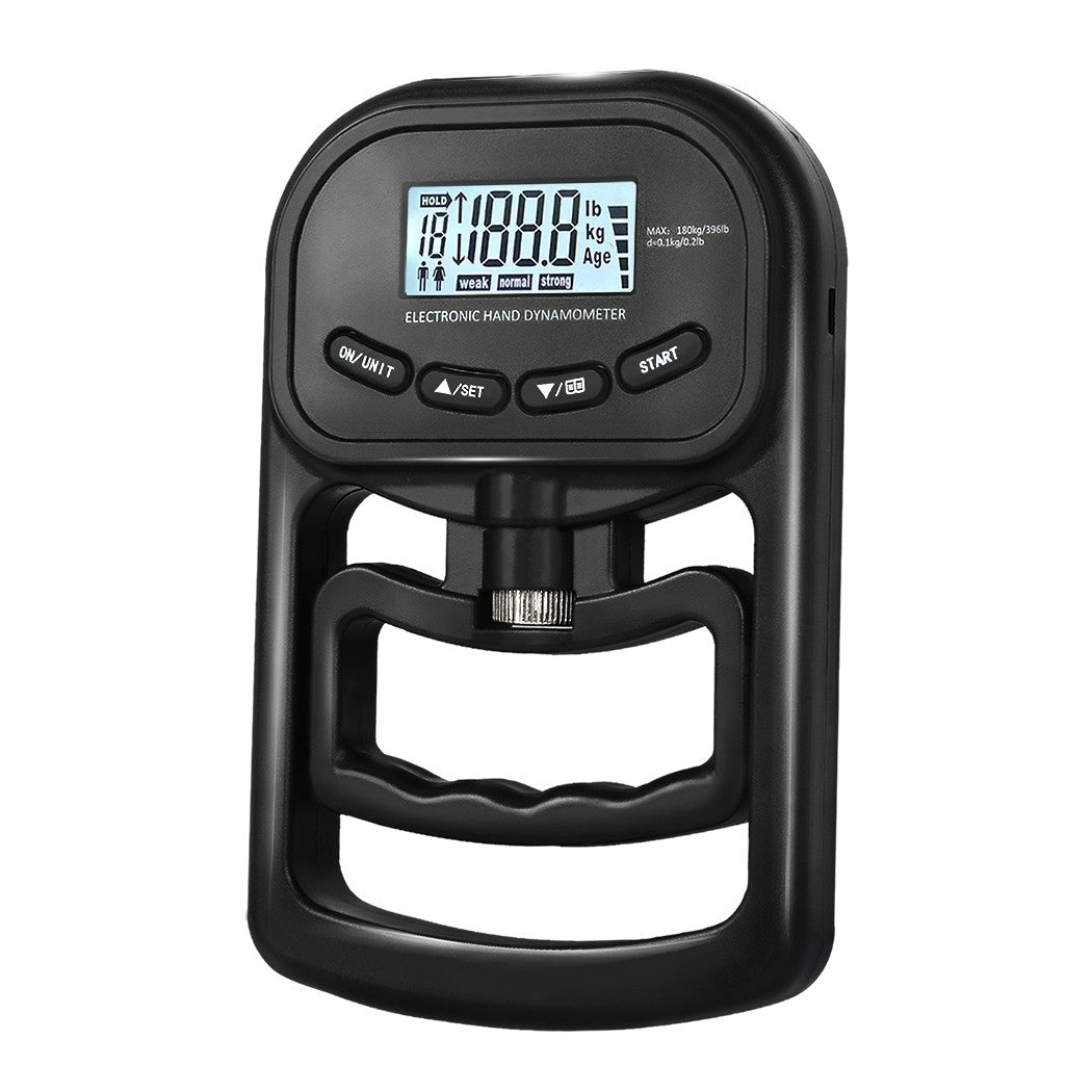 Electronic Hand Dynamometer Grip Strength Tester Trainer 180kg Home Use - Direct On Sale