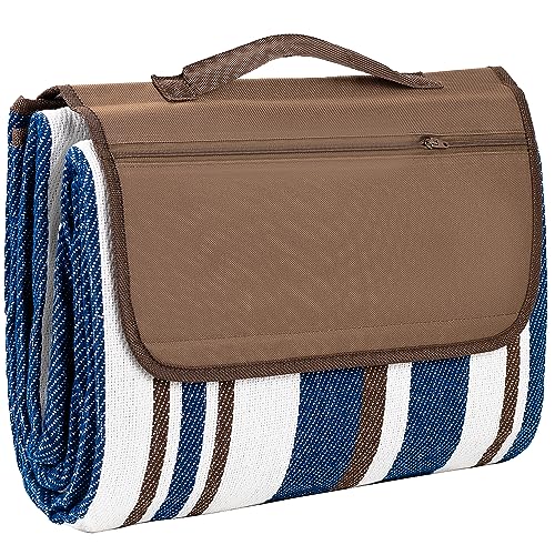 Extra Large Waterproof Picnic Blanket 2m x 1.5m – Foldable, 3 - Layer Mat with Carry Bag - Direct On Sale