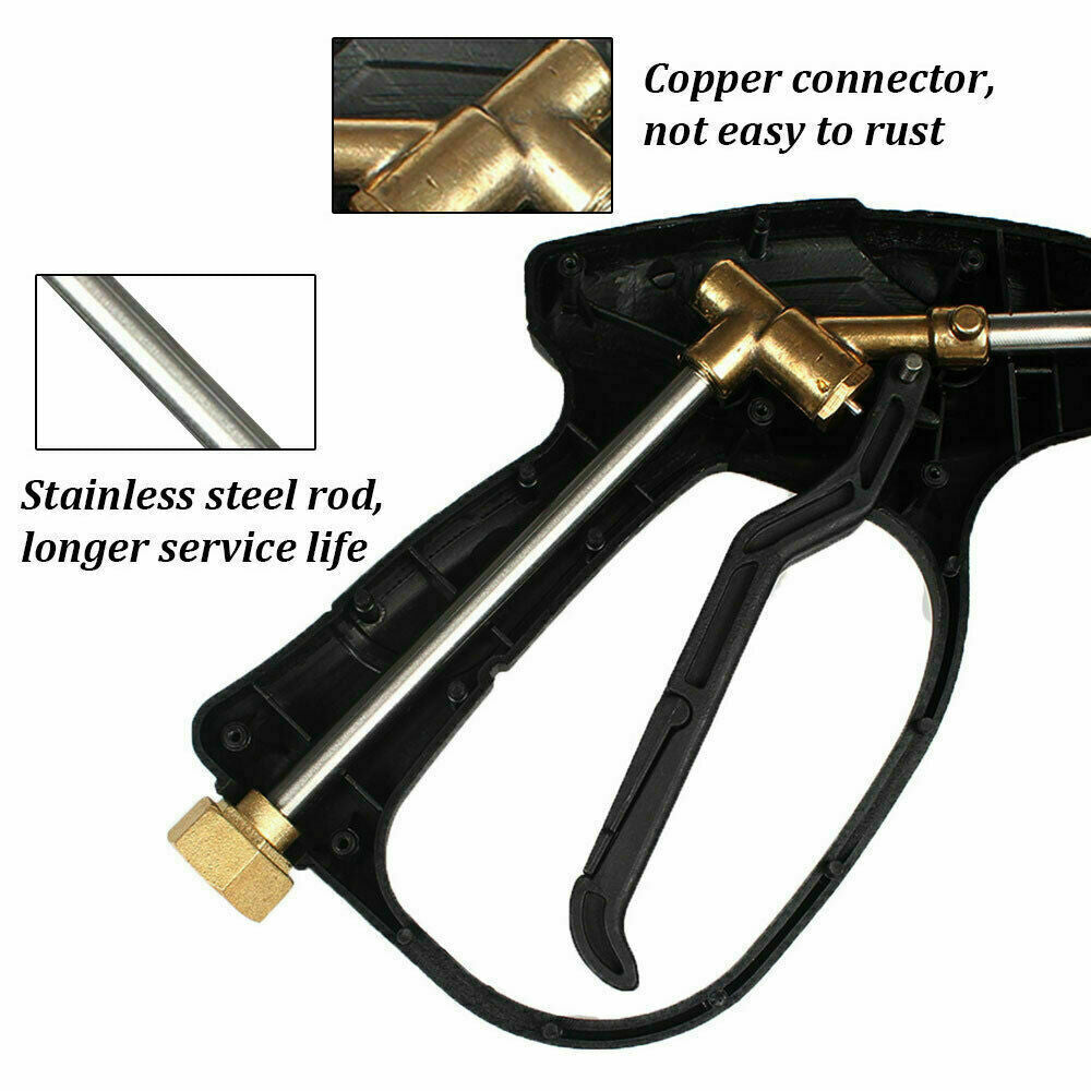 Adjustable spray nozzle on the foam lance
