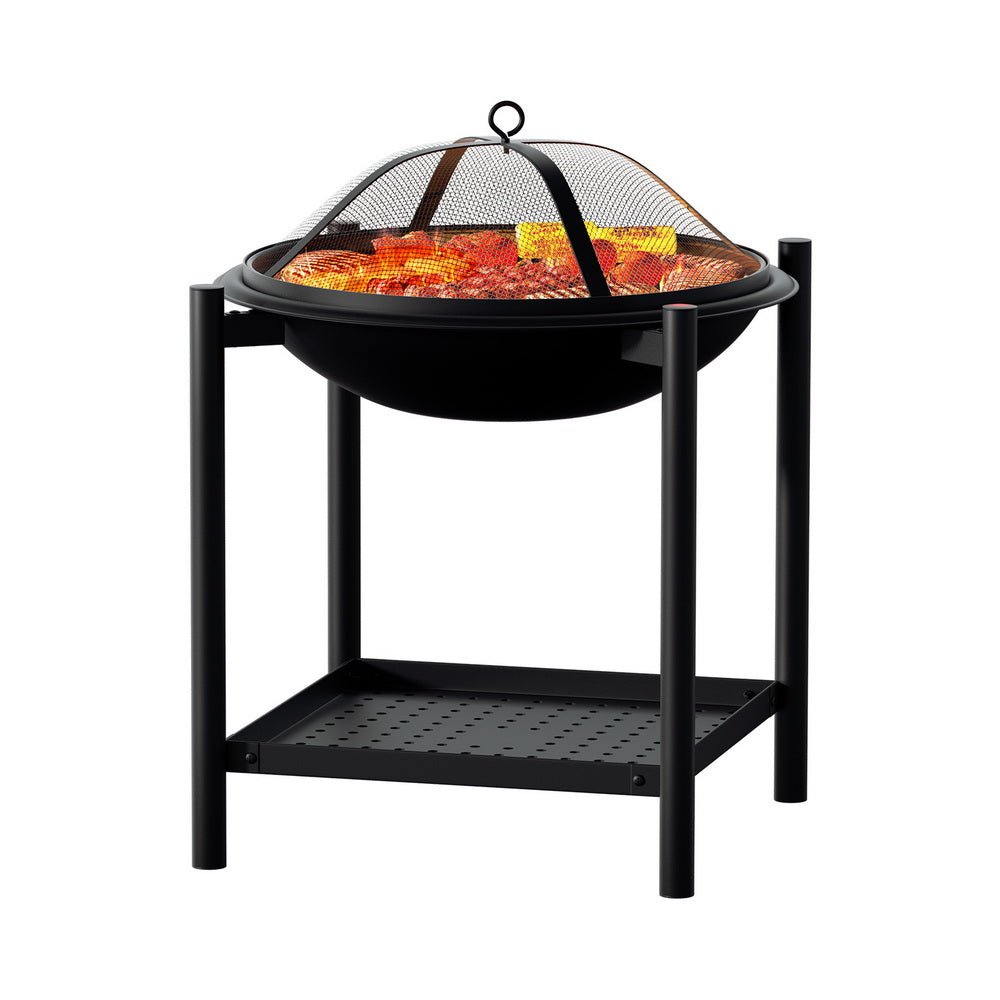 Fire Pit BBQ Grill 2 - in - 1 Outdoor - Direct On Sale