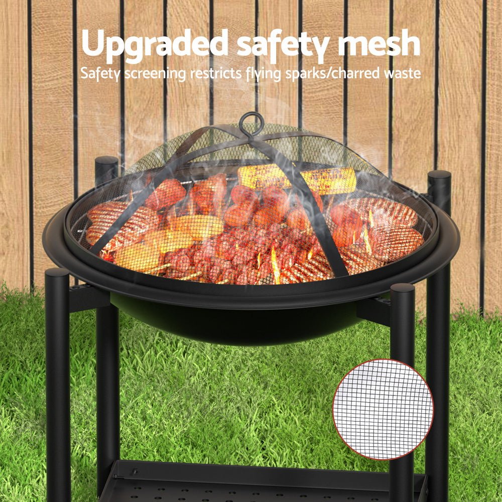 Fire Pit BBQ Grill 2 - in - 1 Outdoor - Direct On Sale