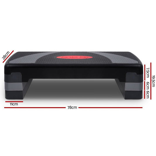 Fitness Exercise Aerobic Step Bench Adjustable 3 - Level Home Workout Platform - Direct On Sale