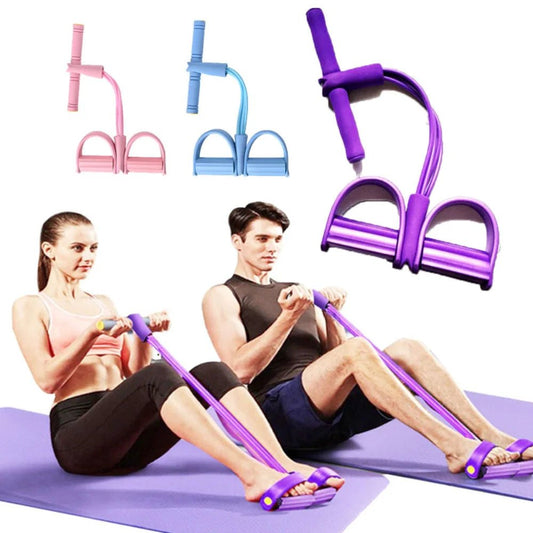 Fitness Gum 4 Tube Resistance Band - Direct On Sale