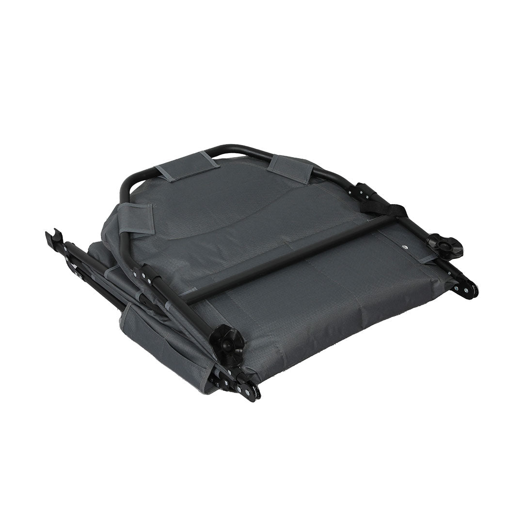 Folding Camping Bed Camp Cots Black - Direct On Sale