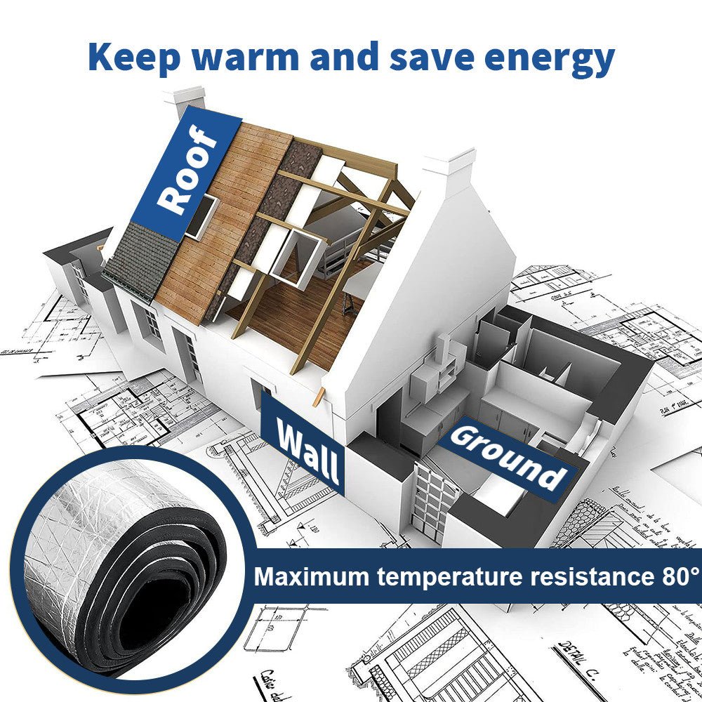 Garage Door Insulation Panels 10mm Aluminium Foil Heat & Sound Insulation Mat Kit - Direct On Sale