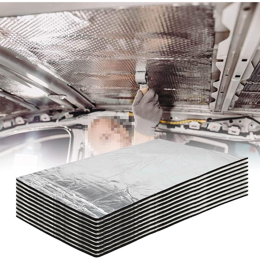 Garage Door Insulation Panels 10mm Aluminium Foil Heat & Sound Insulation Mat Kit - Direct On Sale