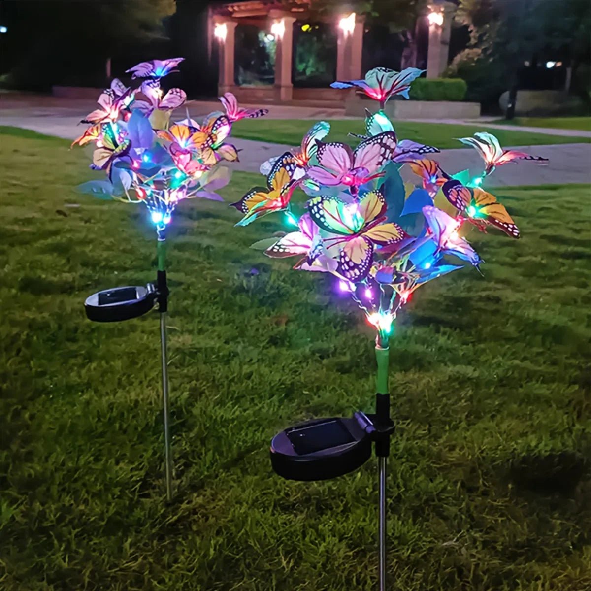Garden LED Solar Colorful Butterfly Lawn Light Waterproof Backyard Frontyard Light - Direct On Sale