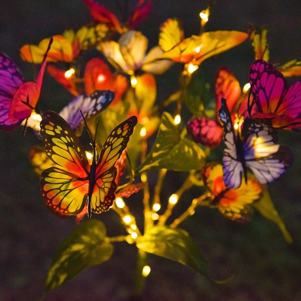 Garden LED Solar Colorful Butterfly Lawn Light Waterproof Backyard Frontyard Light - Direct On Sale