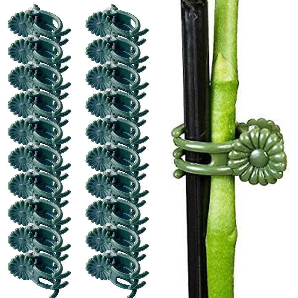 Garden Plant Support Clips (20Pack) Butterfly Orchid Clips Plant Support Stem Clamps Garden Flower Vine Plant Support Garden Tools - Direct On Sale