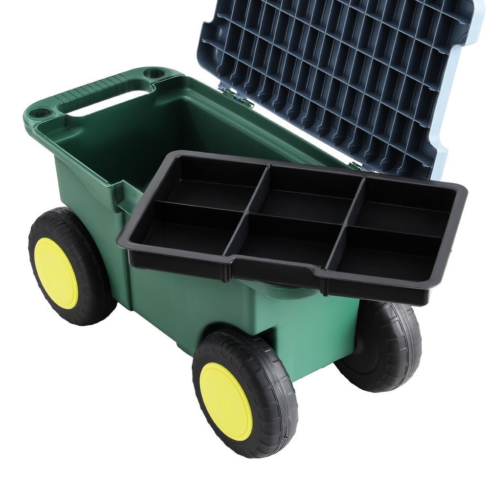 Garden Tool Storage Cart 3 - In - 1 Green - Direct On Sale