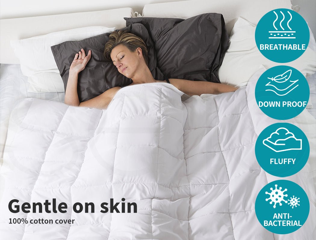 Goose Down Quilt 700GSM Duvet Doona Quilts Winter All Season Queen King - Direct On Sale