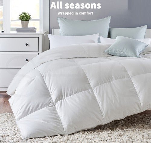 Goose Down Quilt 700GSM Duvet Doona Quilts Winter All Season Queen King - Direct On Sale