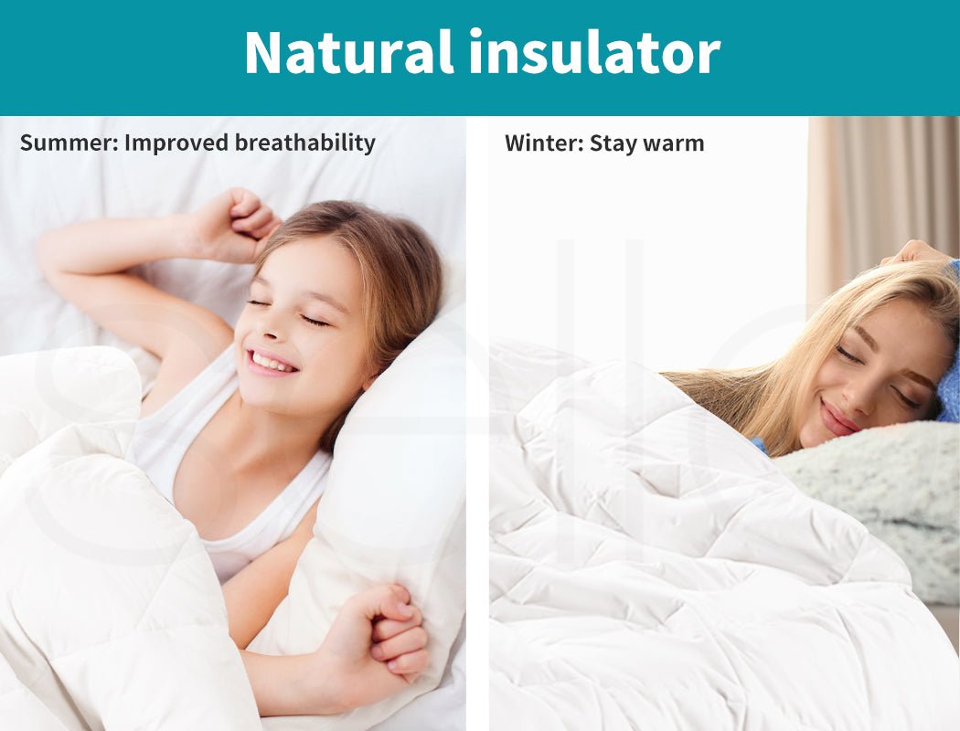 Goose Down Quilt 700GSM Duvet Doona Quilts Winter All Season Queen King - Direct On Sale