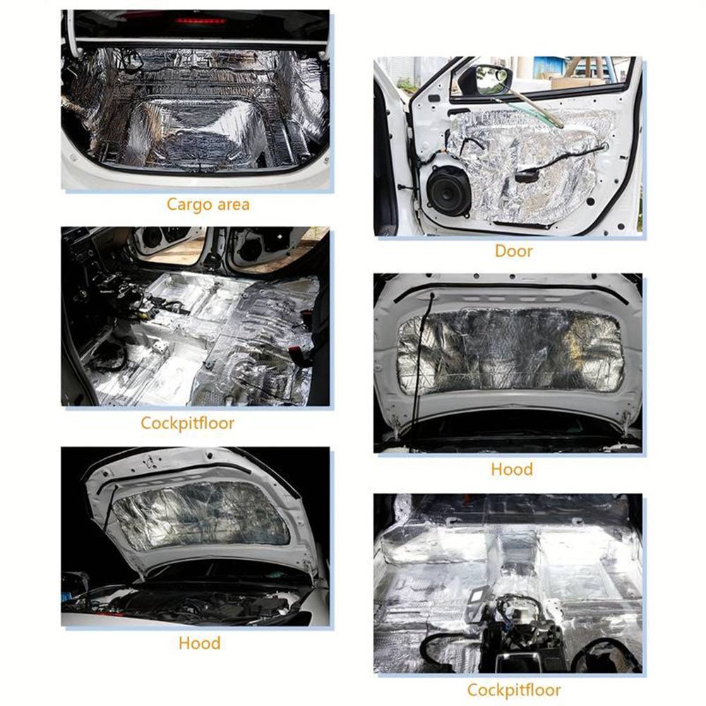 Heat Sound Deadening Insulation Mat Deadener Pad Car Auto Shield Cover - Direct On Sale