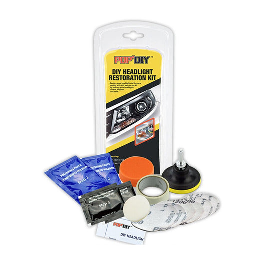 Heavy Duty Headlight Restoration Kit Car Lens Lamp Cleaning Sanding Repair Tools - Direct On Sale