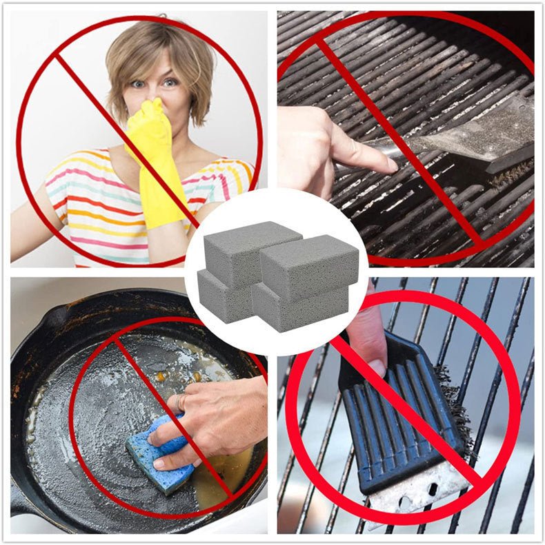 Heavy Duty Pumice Stone Grill Cleaning Bricks (5 - Pack) Grill BBQ Cleaner Grease Remover - Direct On Sale