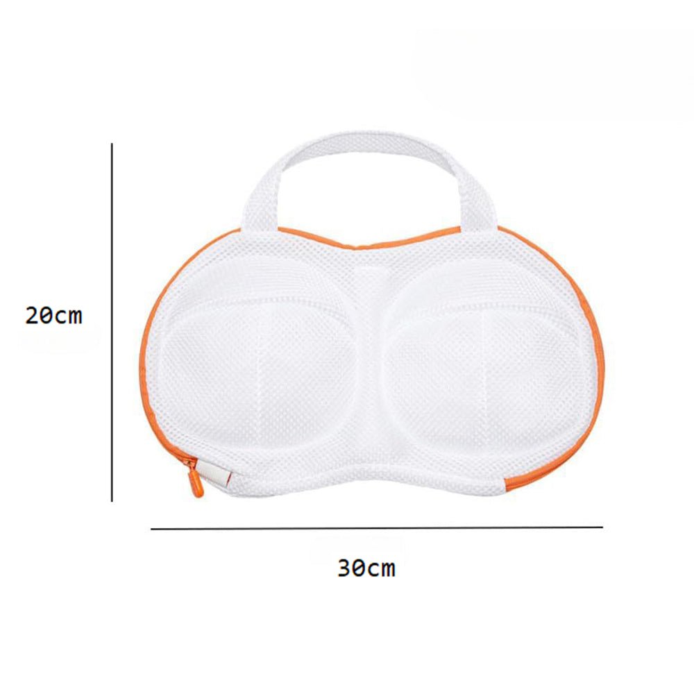 High Permeability Mesh Bra - shaped Lingerie Laundry Bags With Handle And Zipper - Direct On Sale