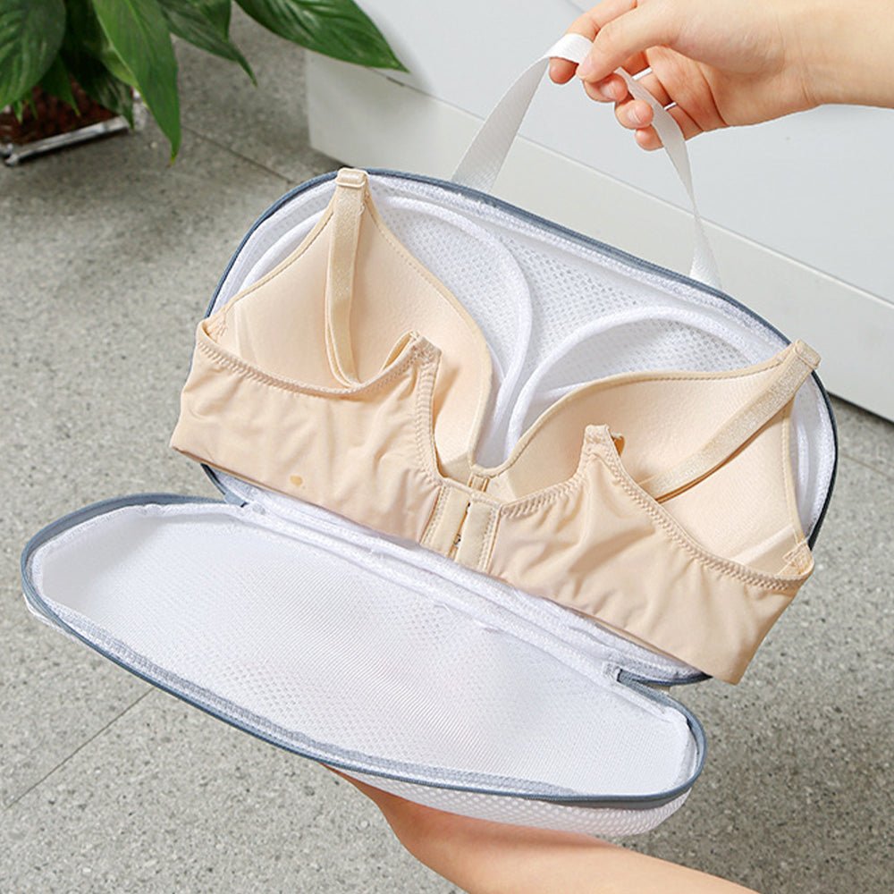 High Permeability Mesh Bra - shaped Lingerie Laundry Bags With Handle And Zipper - Direct On Sale