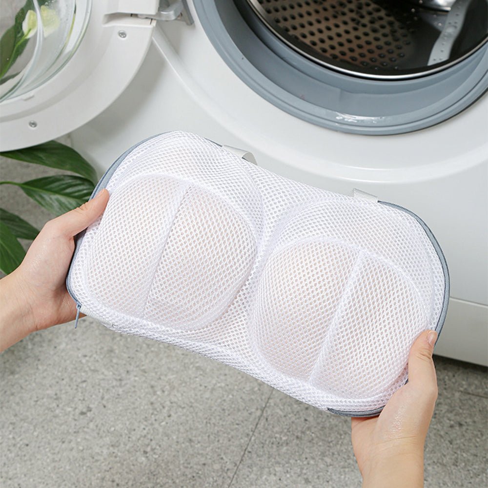 High Permeability Mesh Bra - shaped Lingerie Laundry Bags With Handle And Zipper - Direct On Sale