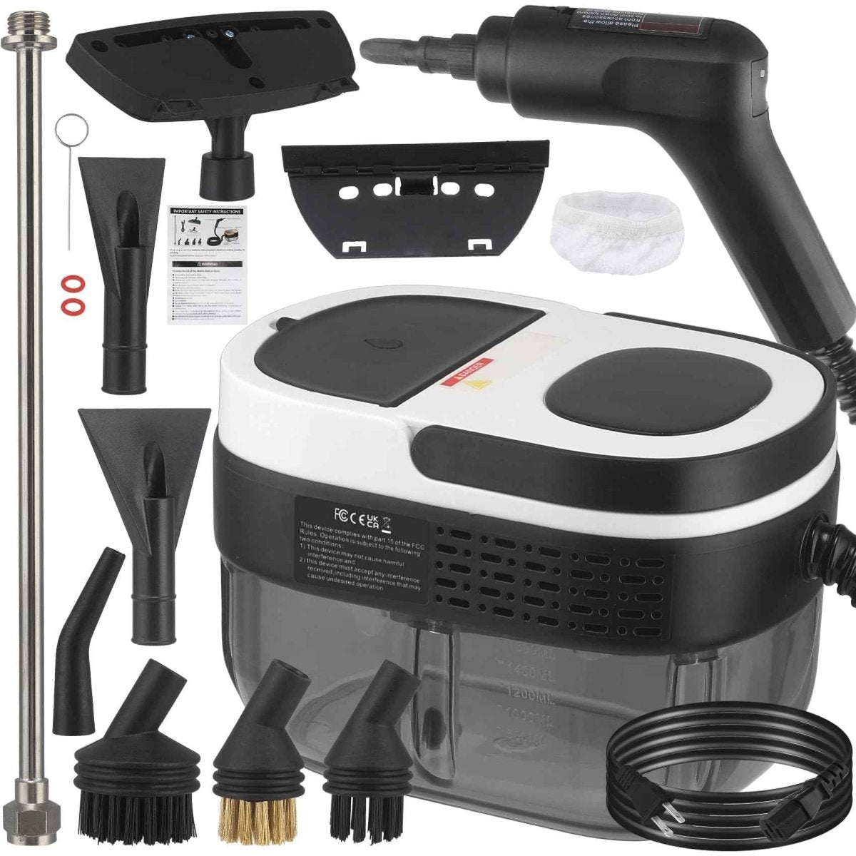 High - Pressure Handheld Steam Cleaner - 1.6L Capacity - Direct On Sale