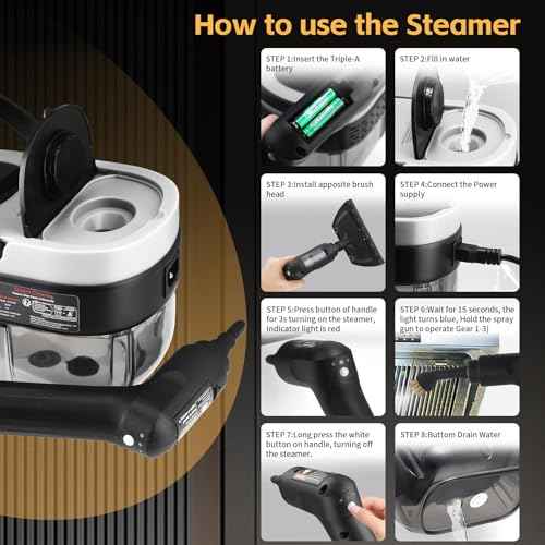 High - Pressure Handheld Steam Cleaner - 1.6L Capacity - Direct On Sale