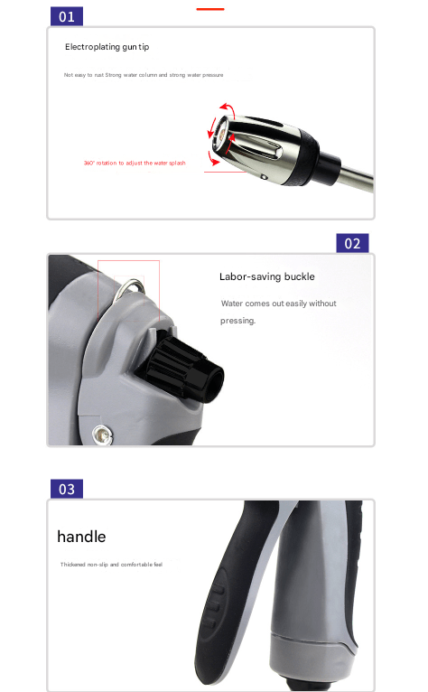 High Pressure Long Wand Water Spray Gun – Adjustable Jet Nozzle for Car Wash, Garden & Outdoor Cleaning - Direct On Sale