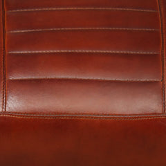 Genuine Leather Lounge Chair Brown
