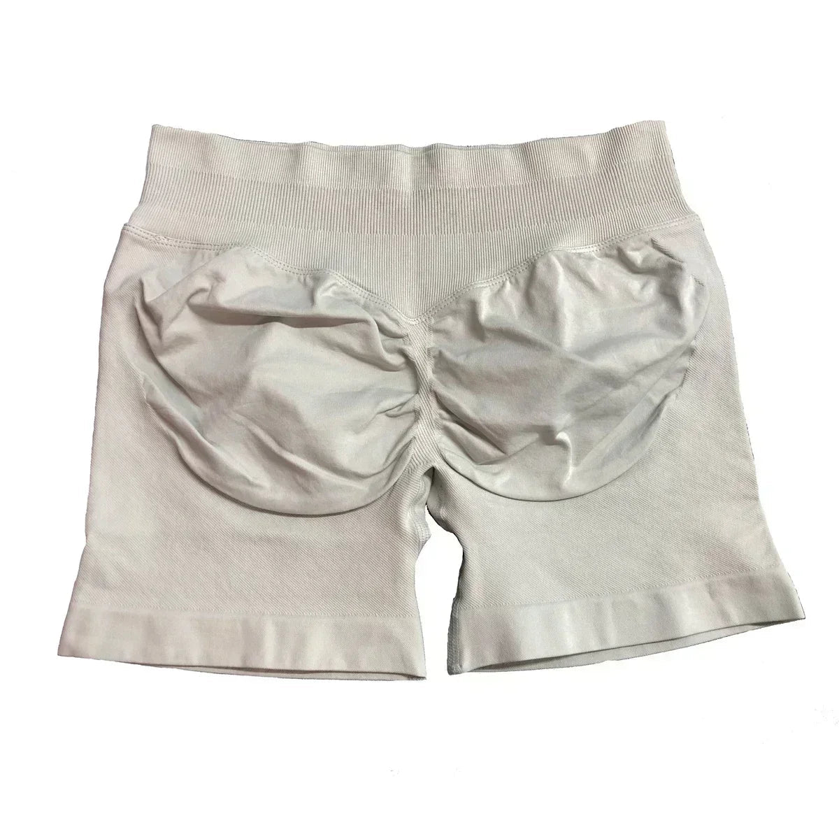 Impact Shorts 12cm Low Ribbed Band Yoga Shorts Seamless Gym Wear Fitness - Direct On Sale