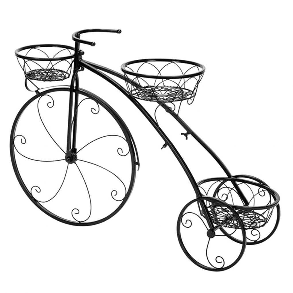 Iron Bicycle Plant Stand Rack Indoor Outdoor Garden - Direct On Sale