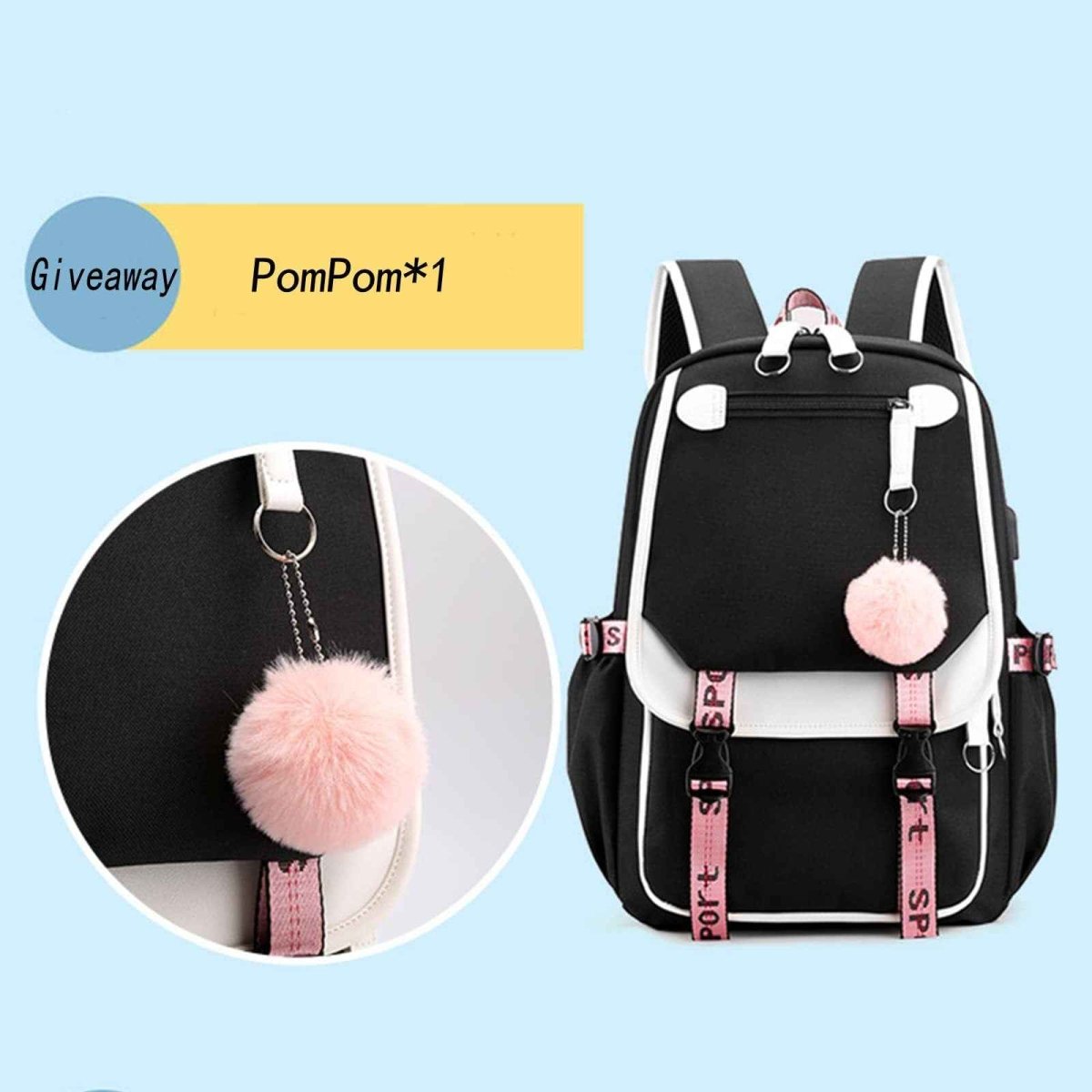 K - Pop Demon Hunters Anime School Backpack Cute Cartoon Bag - Direct On Sale